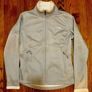 North Face light gray fleece